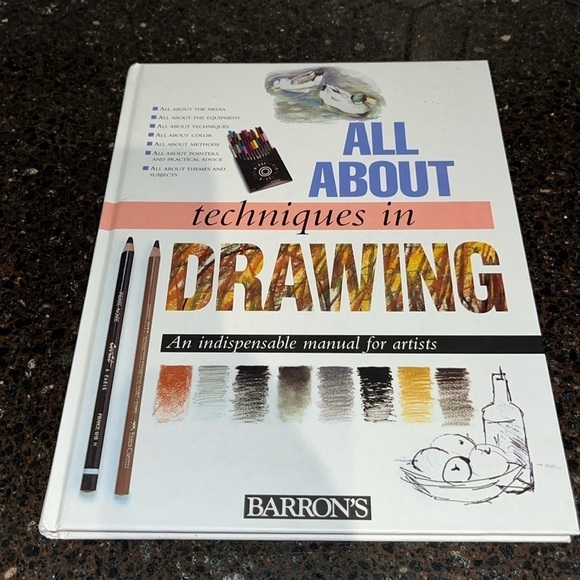 All About Techniques in Drawing hardcover book- brand new - Picture 1 of 4